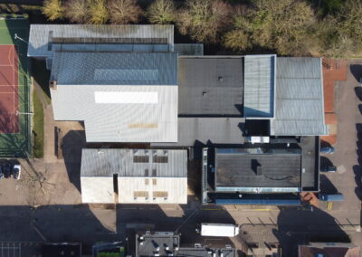 Top down photo of buildings
