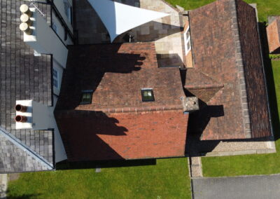 Birdseye view of a house